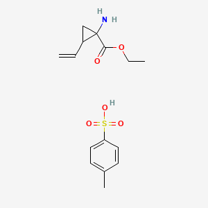 Ethyl 1-amino-2-ethenylcyclopropane-1-carboxylate;4-methylbenzenesulfonic acid