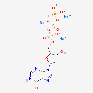 trisodium;[[[3-hydroxy-5-(6-oxo-1H-purin-9-yl)oxolan-2-yl]methoxy-oxidophosphoryl]oxy-oxidophosphoryl] hydrogen phosphate