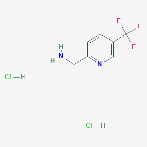 (1S)-1-[5-(trifluoromethyl)pyridin-2-yl]ethanamine;dihydrochloride