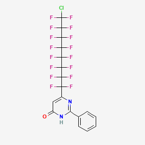 6-(8-chloro-1,1,2,2,3,3,4,4,5,5,6,6,7,7,8,8-hexadecafluorooctyl)-2-phenyl-4(3H)-pyrimidinone