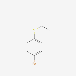molecular formula C9H11BrS B1338562 1-溴-4-[(1-甲基乙基)硫代]-苯 CAS No. 70398-89-9