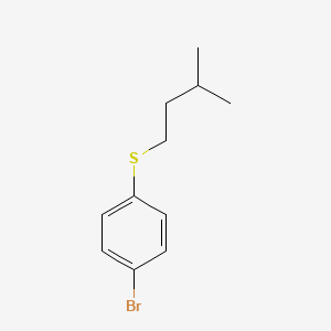 molecular formula C11H15BrS B1338563 1-溴-4-异戊基硫代苯 CAS No. 76542-20-6