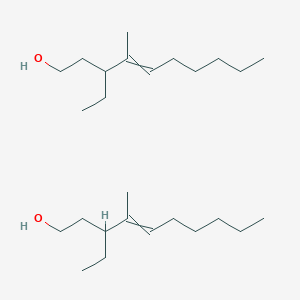 molecular formula C26H52O2 B13385661 3-Ethyl-4-methyldec-4-en-1-ol CAS No. 84929-28-2