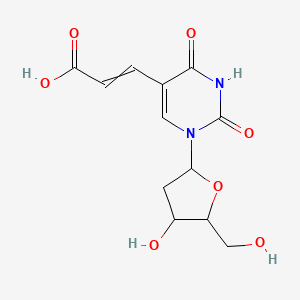 (2E)-3-{1-[(2R,4S,5R)-4-hydroxy-5-(hydroxymethyl)oxolan-2-yl]-2,4-dioxo-1,2,3,4-tetrahydropyrimidin-5-yl}prop-2-enoic acid