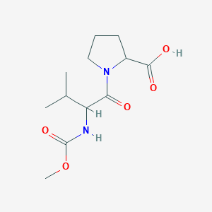 1-[2-(Methoxycarbonylamino)-3-methylbutanoyl]pyrrolidine-2-carboxylic acid