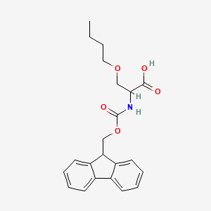 molecular formula C22H25NO5 B13385771 3-butoxy-2-(9H-fluoren-9-ylmethoxycarbonylamino)propanoic acid 