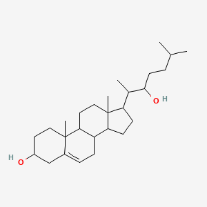 molecular formula C27H46O2 B13385800 17-(3-hydroxy-6-methylheptan-2-yl)-10,13-dimethyl-2,3,4,7,8,9,11,12,14,15,16,17-dodecahydro-1H-cyclopenta[a]phenanthren-3-ol 