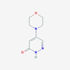 molecular formula C8H11N3O2 B1338582 5-(4-吗啉基)-3(2H)-吡哒嗪酮 CAS No. 21131-06-6