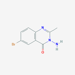 molecular formula C9H8BrN3O B1338584 3-氨基-6-溴-2-甲基喹唑啉-4(3H)-酮 CAS No. 71822-97-4