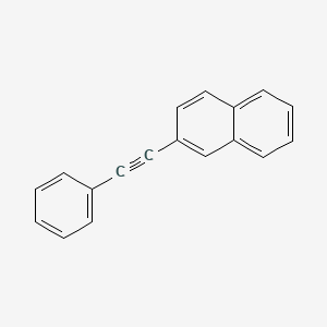 molecular formula C18H12 B13385871 Naphthalene, 2-(phenylethynyl)- CAS No. 23975-17-9