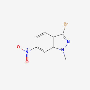 molecular formula C8H6BrN3O2 B1338589 3-溴-1-甲基-6-硝基-1H-吲唑 CAS No. 74209-32-8