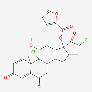 molecular formula C27H28Cl2O7 B13385922 Mometasone Furoate EP Impurity F 