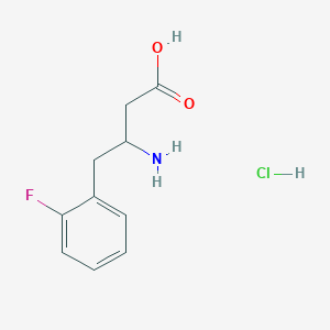 molecular formula C10H13ClFNO2 B13385976 (S)-3-Amino-4-(2-fluorophenyl)butyric acid hydrochloride 