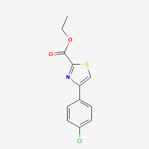 B1338603 Ethyl 4-(4-chlorophenyl)-1,3-thiazole-2-carboxylate CAS No. 75680-91-0