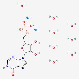 disodium;[3,4-dihydroxy-5-(6-oxo-1H-purin-9-yl)oxolan-2-yl]methyl phosphate;octahydrate