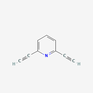 molecular formula C9H5N B1338605 2,6-二乙炔基吡啶 CAS No. 75867-46-8