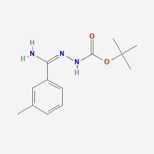 tert-butyl N-[(E)-[amino-(3-methylphenyl)methylidene]amino]carbamate