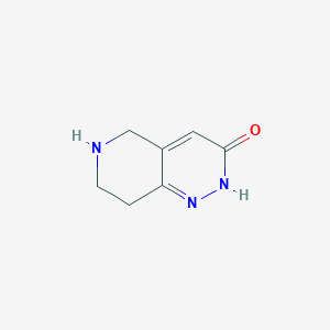 molecular formula C7H9N3O B1338610 5,6,7,8-四氢吡啶并[4,3-c]哒嗪-3(2H)-酮 CAS No. 39716-50-2