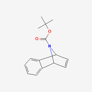 molecular formula C15H17NO2 B1338615 萘-1,4-亚胺-9-羧酸，1,4-二氢-，1,1-二甲基乙酯 CAS No. 5176-28-3