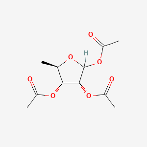 molecular formula C11H16O7 B1338669 Tri-O-acetyl-5-deoxy-D-ribofuranose CAS No. 37076-71-4