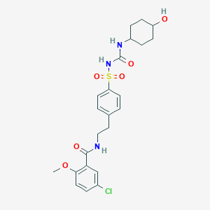 molecular formula C23H28ClN3O6S B133868 4-羟基格列本脲 CAS No. 132054-81-0