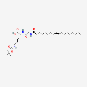 6-[(2-Methylpropan-2-yl)oxycarbonylamino]-2-[[2-(octadec-9-enoylamino)acetyl]amino]hexanoic acid