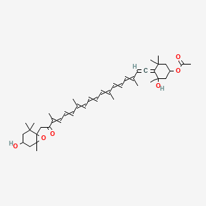 3,5'-Dihydroxy-8-oxo-6',7'-didehydro-5,5',6,6',7,8-hexahydro-5,6-epoxy-beta,beta-caroten-3'-yl acetate