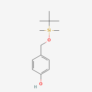 molecular formula C13H22O2Si B1338704 苯酚，4-[[[(1,1-二甲基乙基)二甲基甲硅烷基]氧基]甲基]- CAS No. 126070-20-0