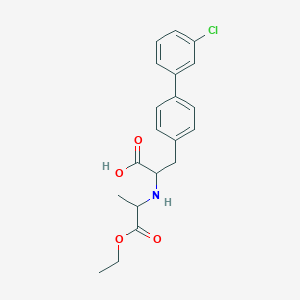 3-[4-(3-Chlorophenyl)phenyl]-2-[(1-ethoxy-1-oxopropan-2-yl)amino]propanoic acid