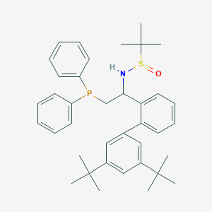 N-[1-[2-(3,5-ditert-butylphenyl)phenyl]-2-diphenylphosphanylethyl]-2-methylpropane-2-sulfinamide