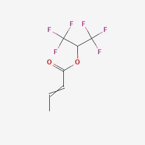 molecular formula C7H6F6O2 B13387073 1,1,1,3,3,3-Hexafluoropropan-2-yl but-2-enoate 