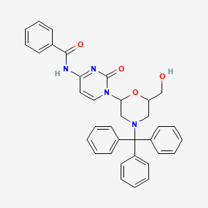 N-(1-(6-(Hydroxymethyl)-4-tritylmorpholin-2-yl)-2-oxo-1,2-dihydropyrimidin-4-yl)benzamide