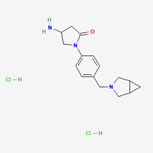 4-amino-1-[4-(3-azabicyclo[3.1.0]hexan-3-ylmethyl)phenyl]pyrrolidin-2-one;dihydrochloride