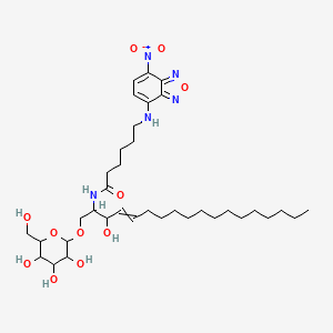 molecular formula C36H59N5O11 B13387182 N-[3-hydroxy-1-[3,4,5-trihydroxy-6-(hydroxymethyl)oxan-2-yl]oxyoctadec-4-en-2-yl]-6-[(4-nitro-2,1,3-benzoxadiazol-7-yl)amino]hexanamide 