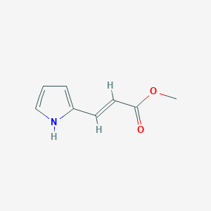 molecular formula C8H9NO2 B1338730 (E)-methyl 3-(1H-pyrrol-2-yl)acrylate CAS No. 32585-91-4