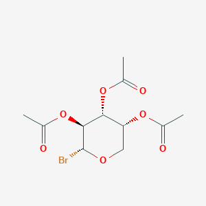 molecular formula C11H15BrO7 B1338733 (2R,3S,4R,5R)-2-Bromotetrahydro-2H-pyran-3,4,5-triyl triacetate 