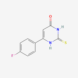 molecular formula C10H7FN2OS B1338746 6-(4-氟苯基)-2-巯基嘧啶-4-醇 CAS No. 33166-85-7
