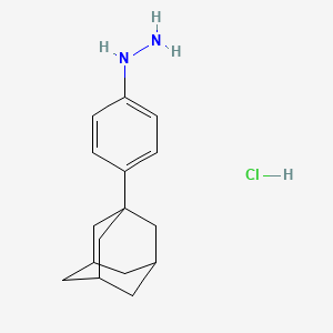 molecular formula C16H23ClN2 B1338759 1-[4-(1-Adamantyl)phenyl]hydrazine hydrochloride 