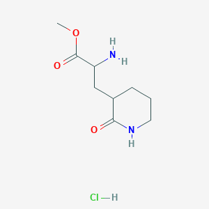 Methyl 2-amino-3-(2-oxopiperidin-3-yl)propanoate;hydrochloride