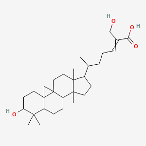 (E,6R)-2-(hydroxymethyl)-6-[(1S,3R,6S,8R,11S,12S,15R,16R)-6-hydroxy-7,7,12,16-tetramethyl-15-pentacyclo[9.7.0.0^{1,3.0^{3,8.0^{12,16]octadecanyl]hept-2-enoic acid