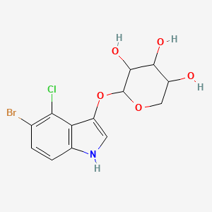 2-[(5-bromanyl-4-chloranyl-1H-indol-3-yl)oxy]oxane-3,4,5-triol