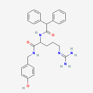 2-(2,2-Diphenylacetamido)-5-guanidino-N-(4-hydroxybenzyl)pentanamide