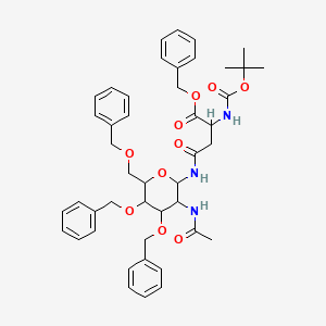 Nomega-(2-Acetamido-3,4,6-tri-O-benzyl-2-deoxy-beta-D-glucopyranosyl)-Nalpha-Boc-L-asparagine Benzyl Ester