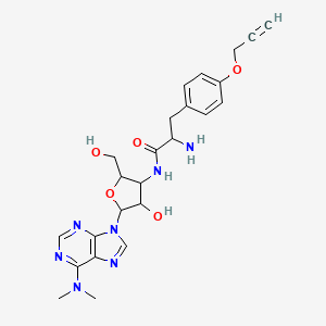 molecular formula C24H29N7O5 B13387718 O-propargyl-puromycine (OPP) 