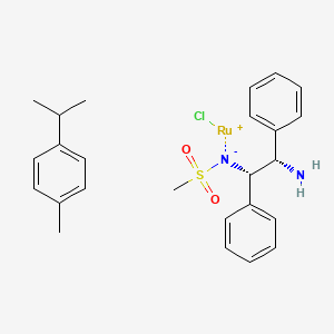 molecular formula C25H31ClN2O2RuS B13387733 RuCl(p-cymene)[(S,S)-MsDpen] 