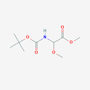 molecular formula C9H17NO5 B13387746 Boc-(2R, 2S)-gly(2-ome)-ome 