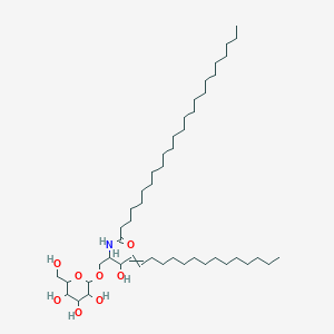 N-[3-hydroxy-1-[3,4,5-trihydroxy-6-(hydroxymethyl)oxan-2-yl]oxyoctadec-4-en-2-yl]tetracosanamide