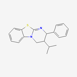 molecular formula C19H20N2S B13387824 3-Isopropyl-2-phenyl-3,4-dihydro-2H-benzo[4,5]thiazolo[3,2-a]pyrimidine 