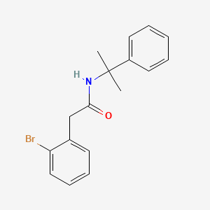 molecular formula C17H18BrNO B1338784 2-(2-Bromophenyl)-N-(2-phenylpropan-2-yl)acetamide CAS No. 76440-32-9