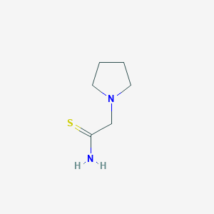 molecular formula C6H12N2S B1338788 2-(Pyrrolidin-1-yl)ethanethioamide CAS No. 760898-91-7